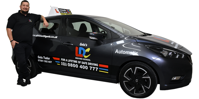 Gelu Tudor's driving school car